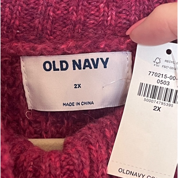 NWT 2X Old Navy turtleneck pullover sweater - Picture 3 of 4